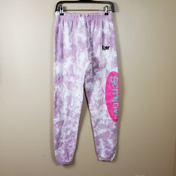 By Samii Ryan Sensitive Pink Tie Dye Sweatpant Joggers Size M - Picture 1 of 7